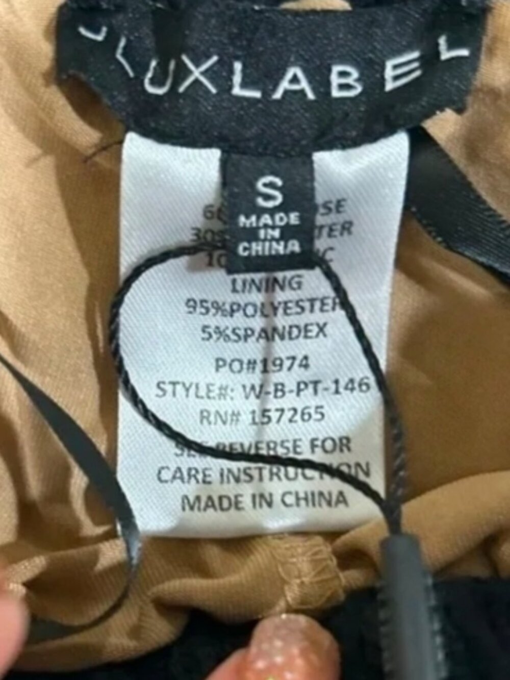 NWT JLUXLABEL Island Black Bralette Only - Picture 4 of 4